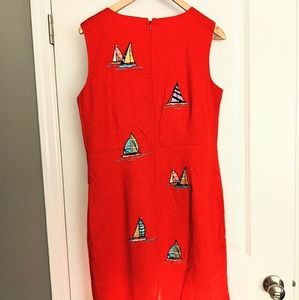 Red Sailboat Dress
